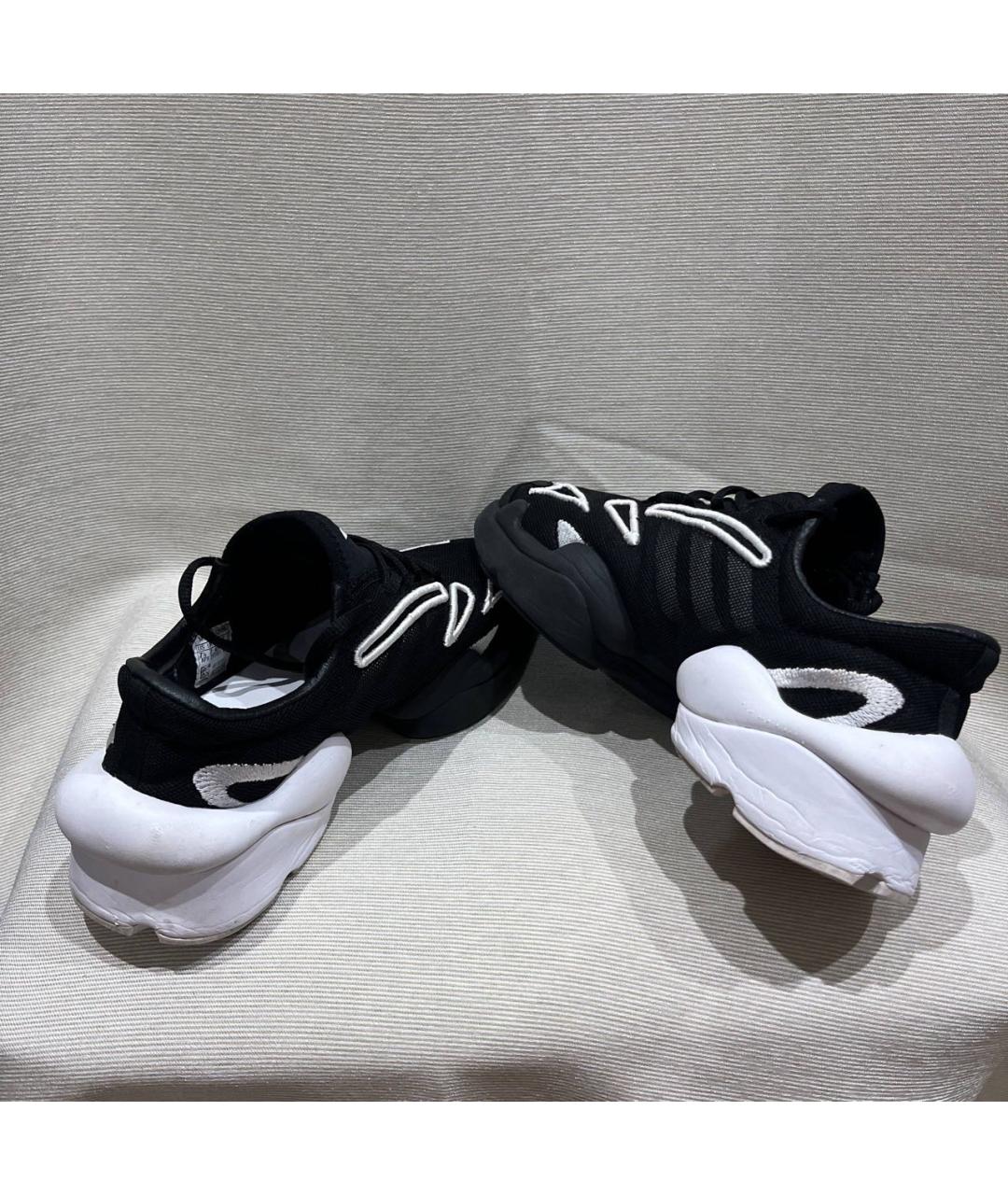 YOHJI YAMAMOTO Черные текстильные низкие кроссовки / кеды, фото 6