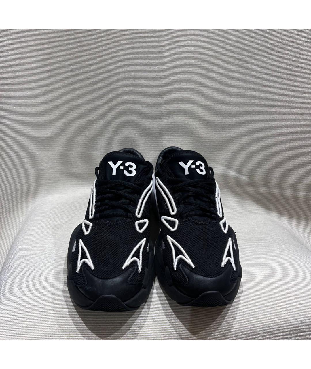 YOHJI YAMAMOTO Черные текстильные низкие кроссовки / кеды, фото 2