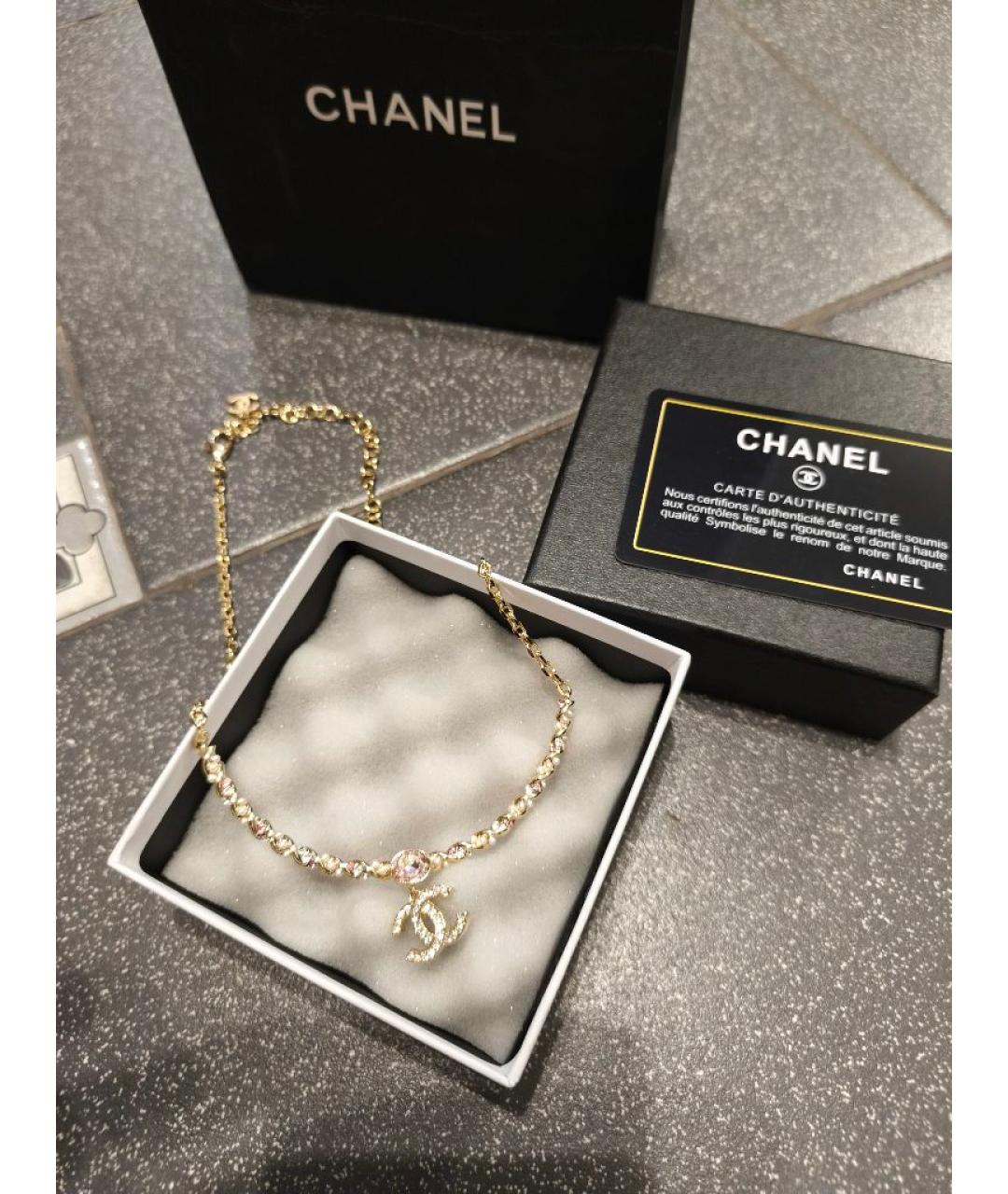 CHANEL Золотое колье, фото 4