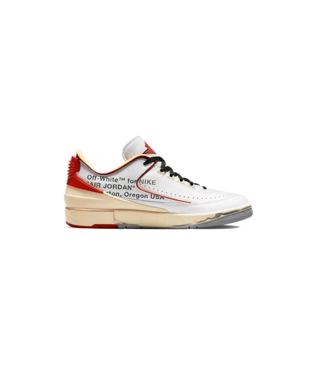 OFF-WHITE Белые кожаные кроссовки, фото 2