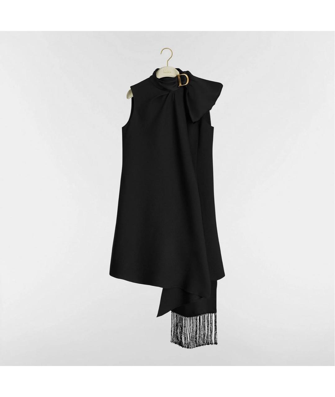 CHRISTIAN DIOR Черное шерстяное вечернее платье, фото 5