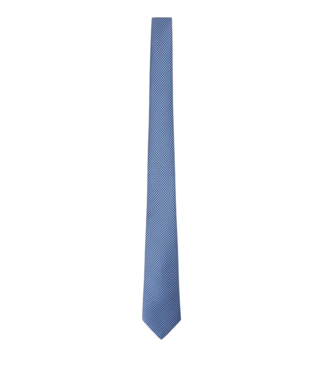 KITON Синий шелковый галстук, фото 1