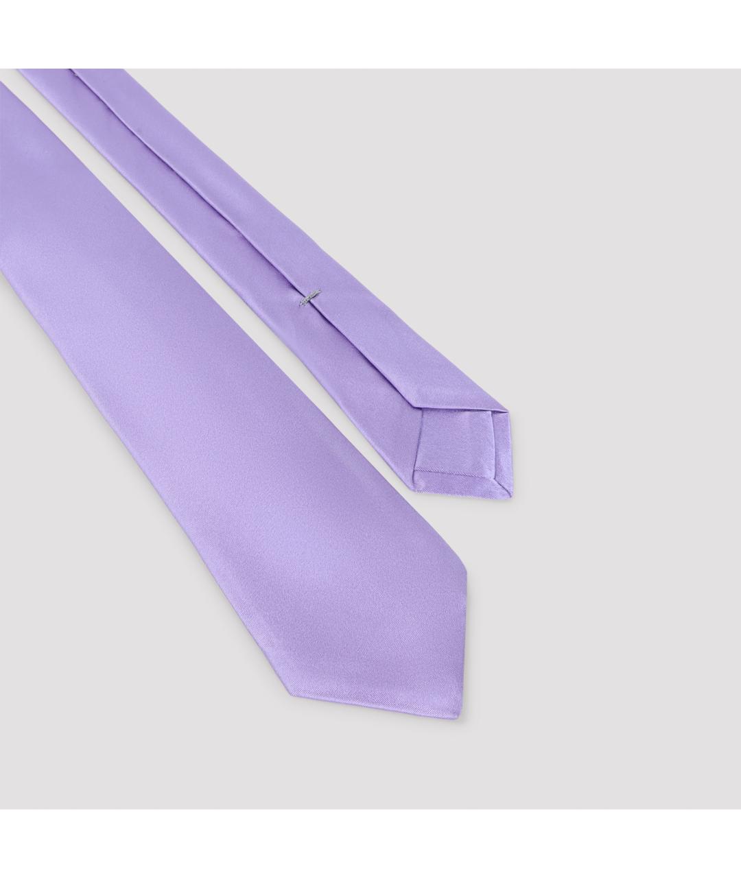 KITON Фиолетовый шелковый галстук, фото 2