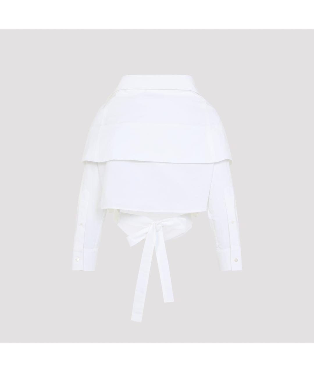 BALENCIAGA Белая хлопковая рубашка, фото 3