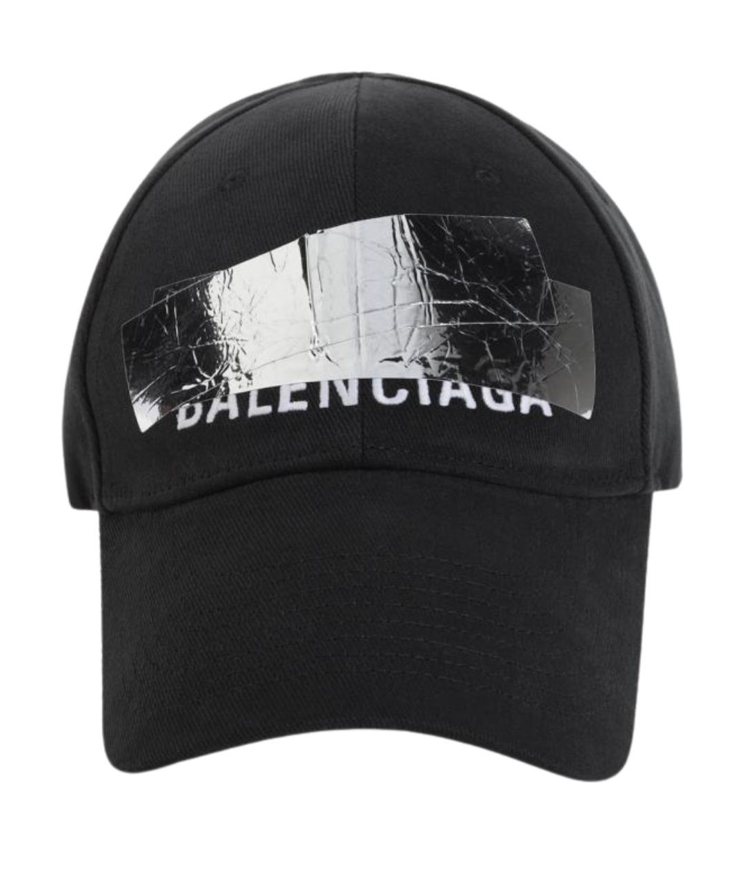 BALENCIAGA Черная хлопковая кепка/бейсболка, фото 1