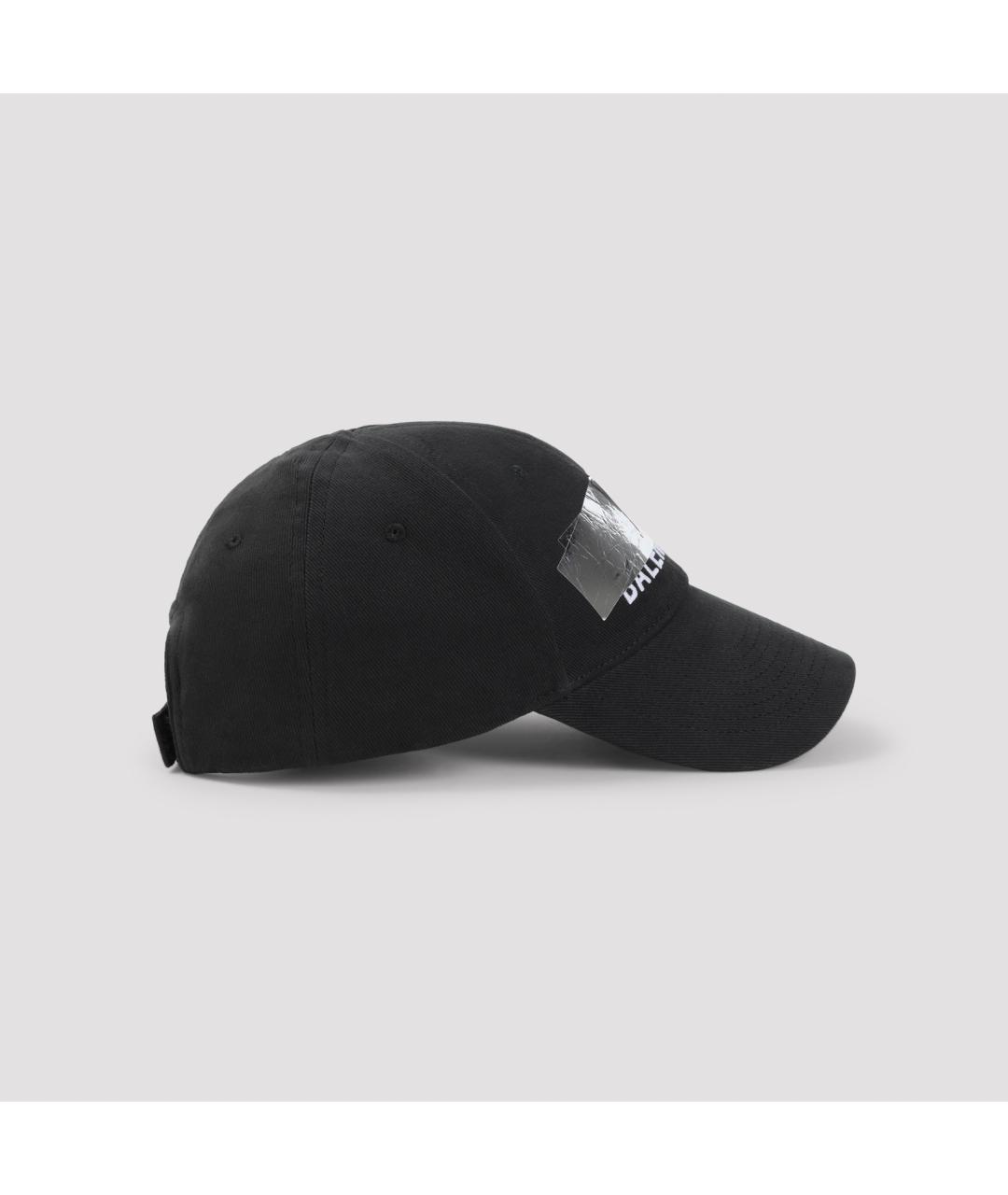 BALENCIAGA Черная хлопковая кепка/бейсболка, фото 2
