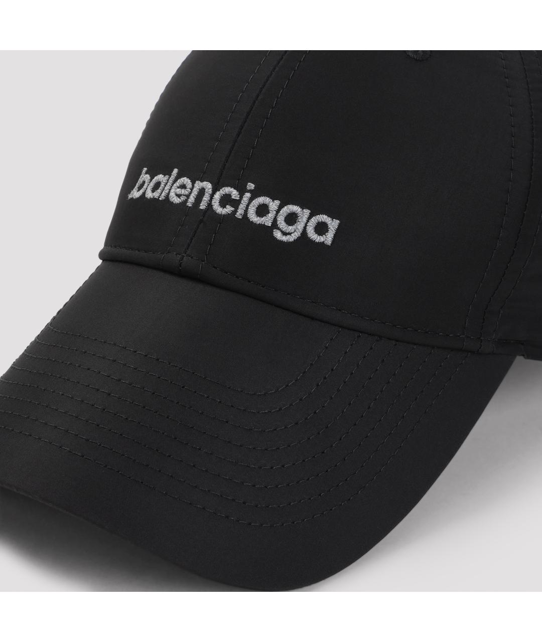 BALENCIAGA Черная синтетическая кепка/бейсболка, фото 3