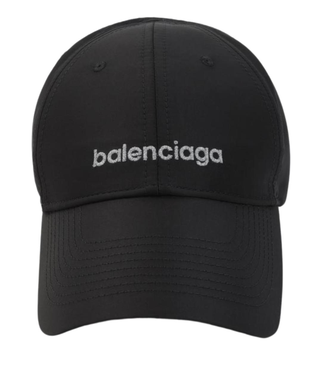 BALENCIAGA Черная синтетическая кепка/бейсболка, фото 1