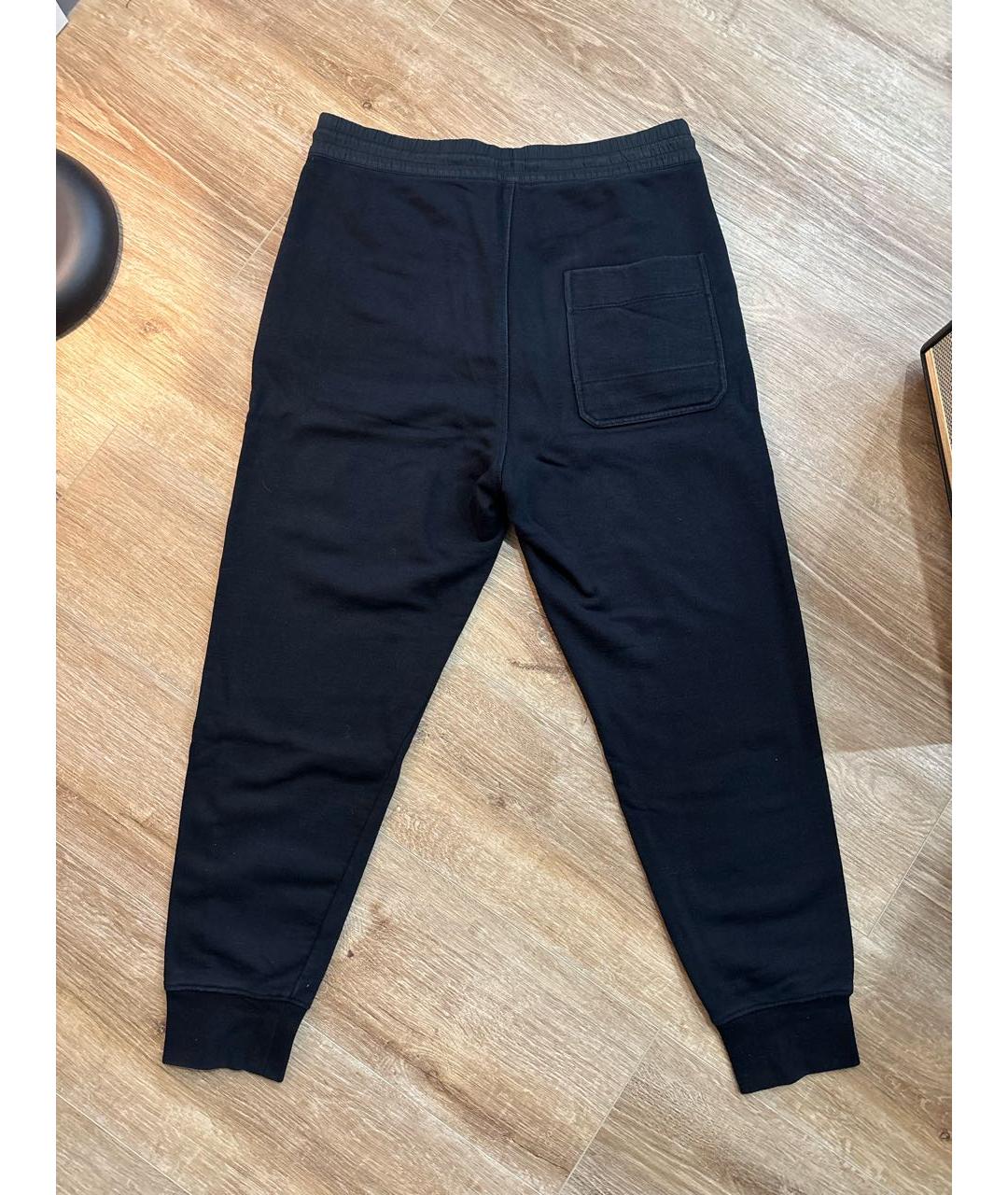 Y-3 Черные хлопковые повседневные брюки, фото 2