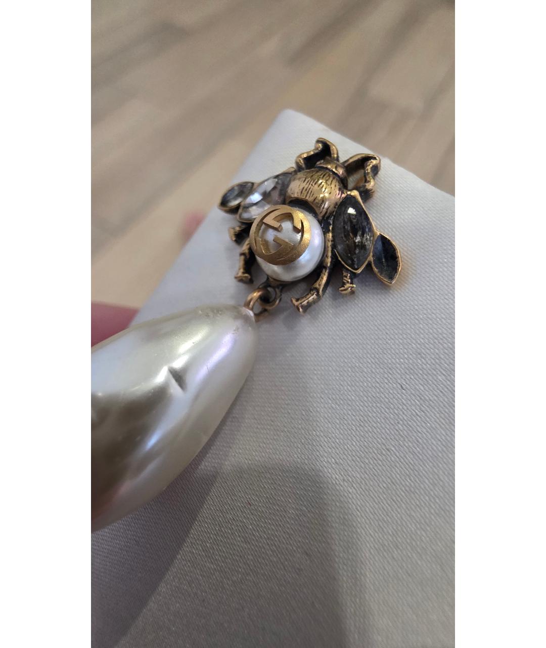 GUCCI Латунные серьги, фото 4