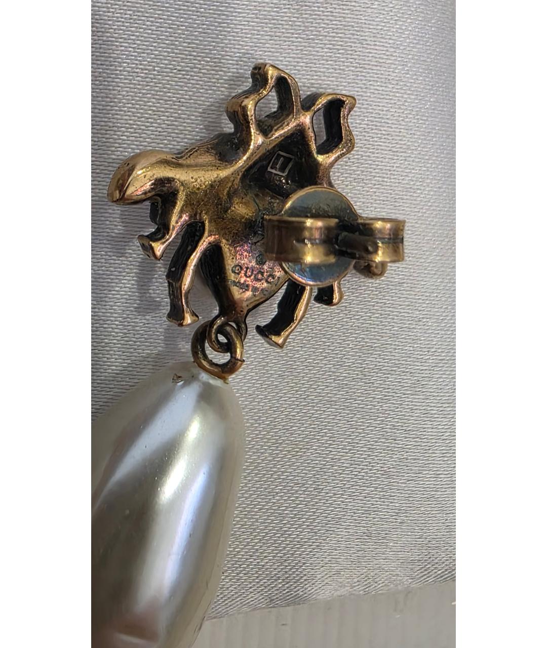 GUCCI Латунные серьги, фото 3