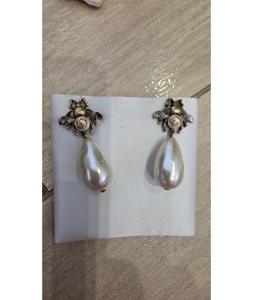GUCCI Латунные серьги, фото 5