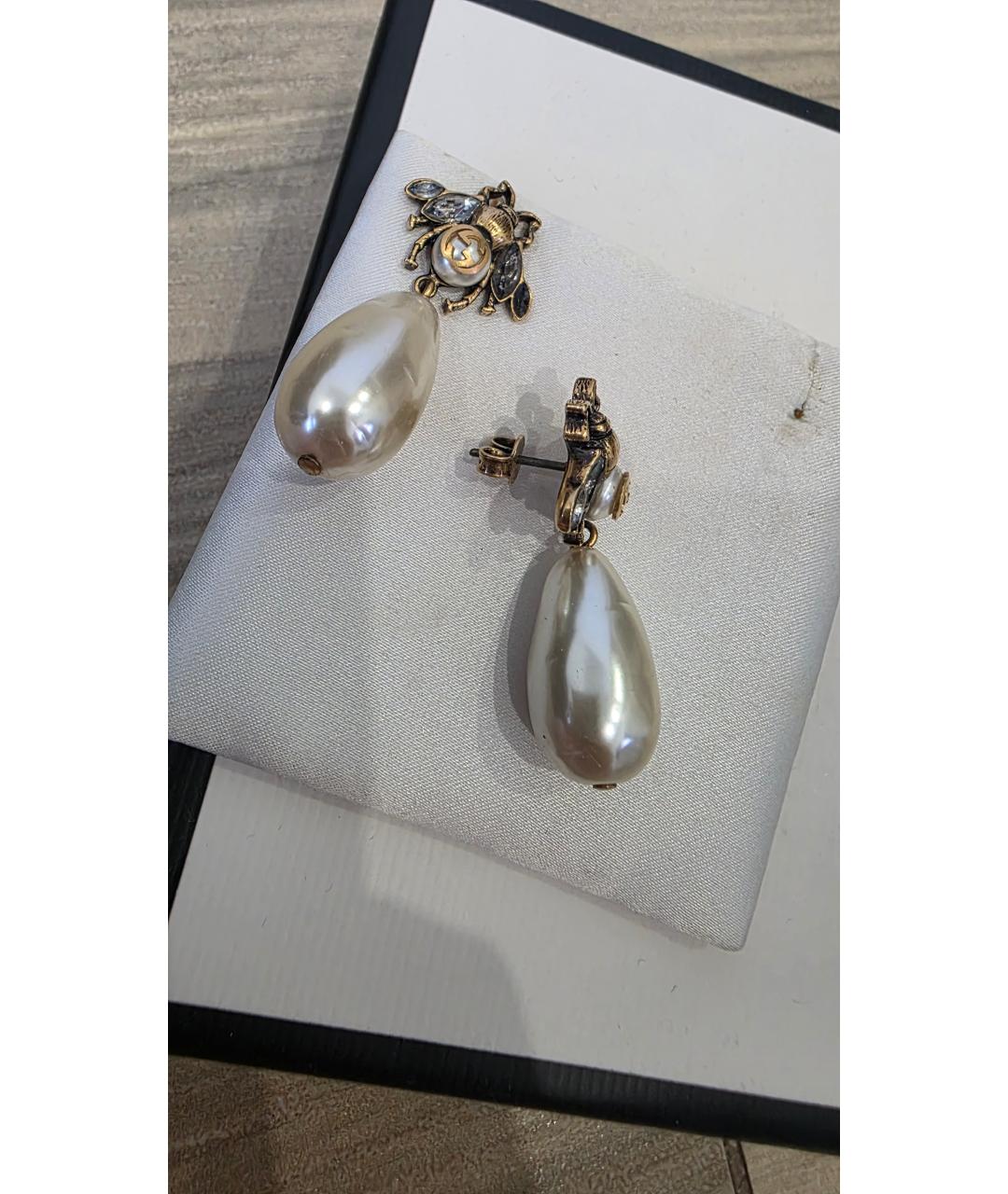 GUCCI Латунные серьги, фото 2