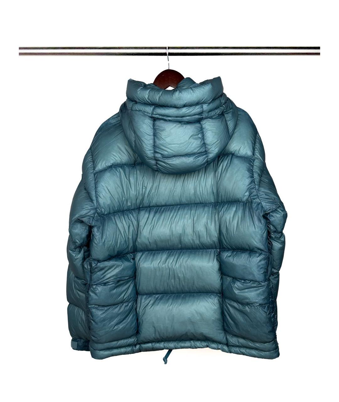 CP COMPANY Бирюзовый полиамидовый пуховик, фото 2