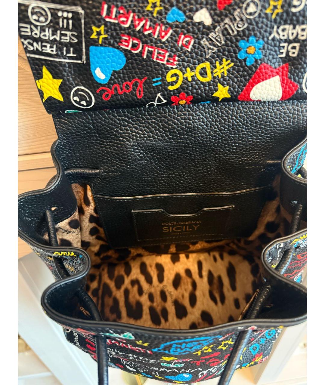 DOLCE&GABBANA Мульти кожаный рюкзак, фото 3