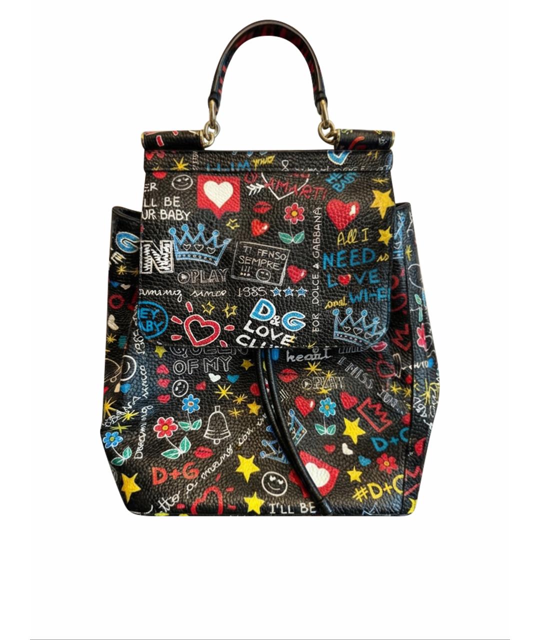 DOLCE&GABBANA Мульти кожаный рюкзак, фото 1