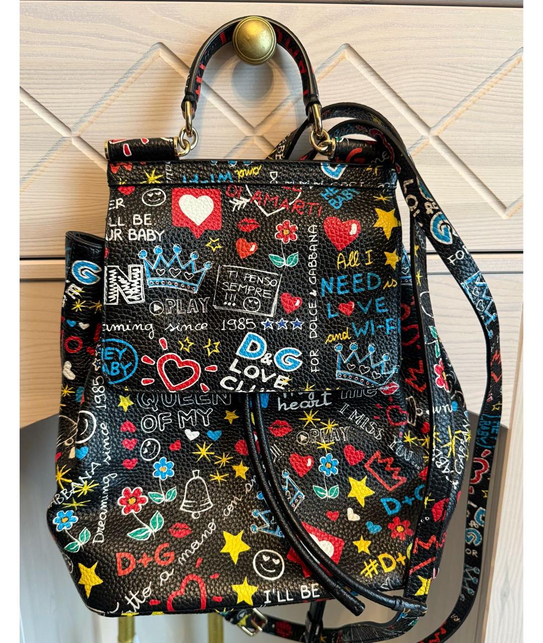 DOLCE&GABBANA Мульти кожаный рюкзак, фото 4