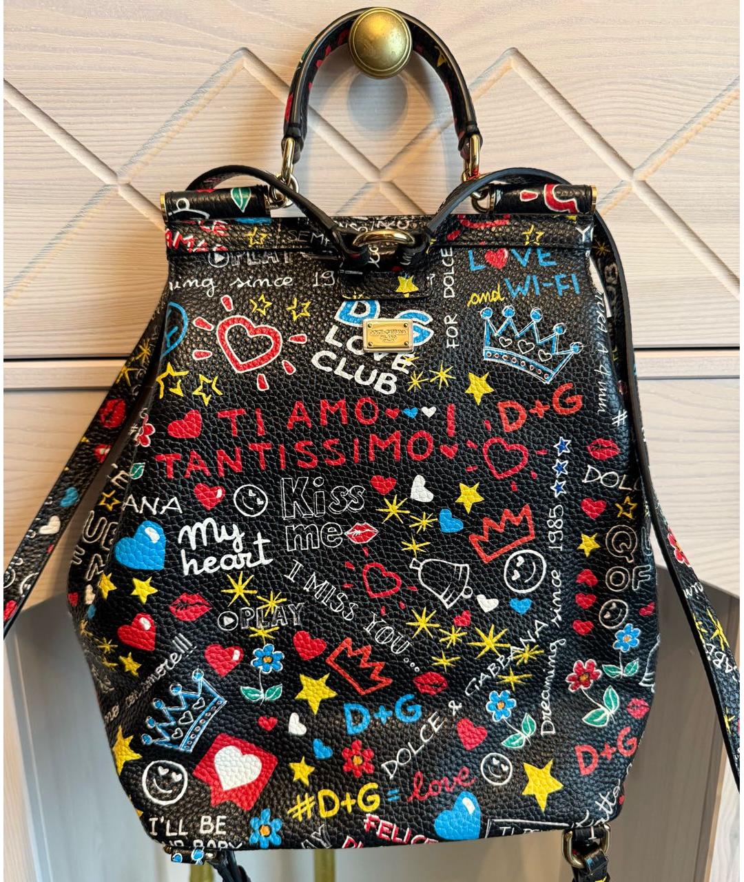 DOLCE&GABBANA Мульти кожаный рюкзак, фото 2