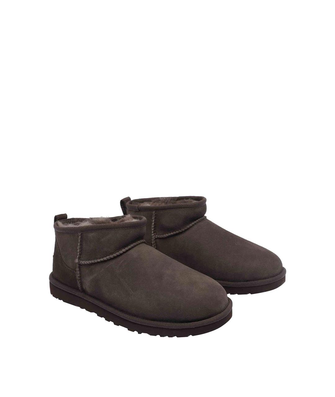 UGG Коричневые замшевые низкие ботинки, фото 2
