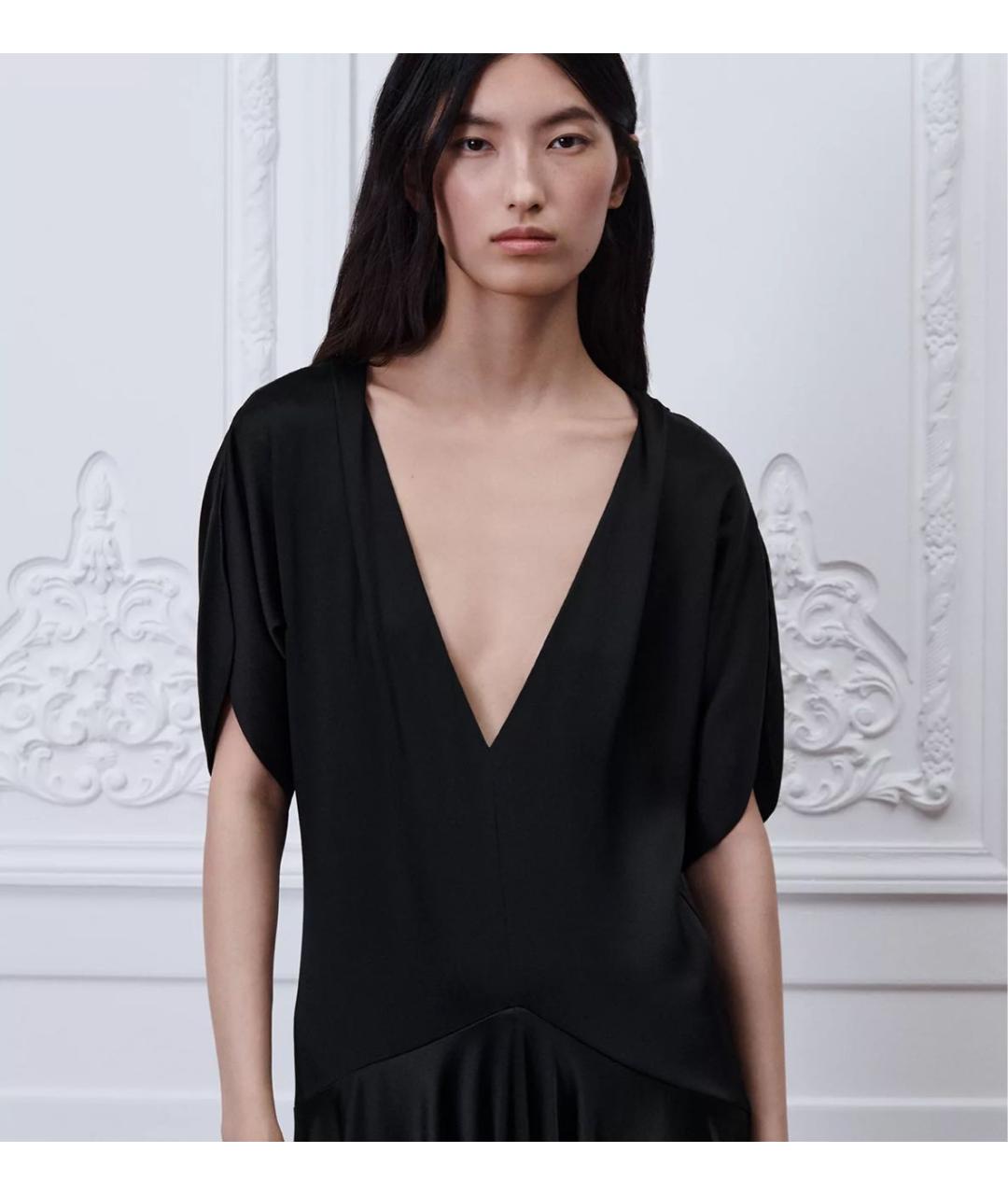 CHRISTIAN DIOR Черное ацетатное вечернее платье, фото 4