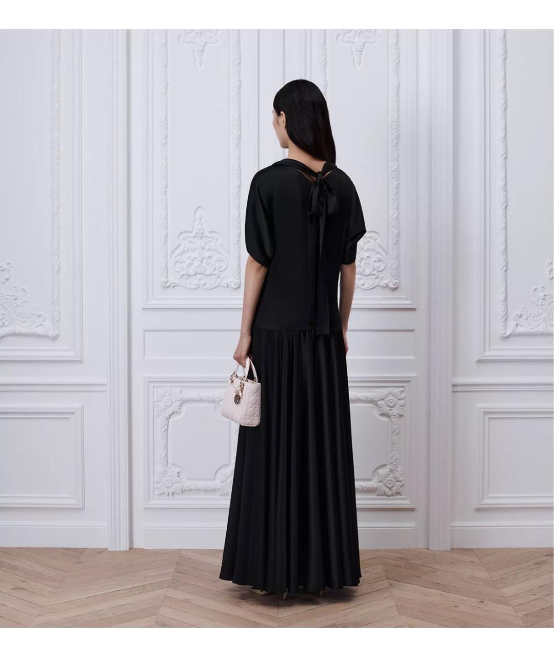 CHRISTIAN DIOR Черное ацетатное вечернее платье, фото 3