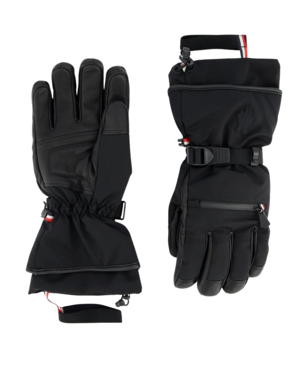 MONCLER GRENOBLE Черные перчатки, фото 1