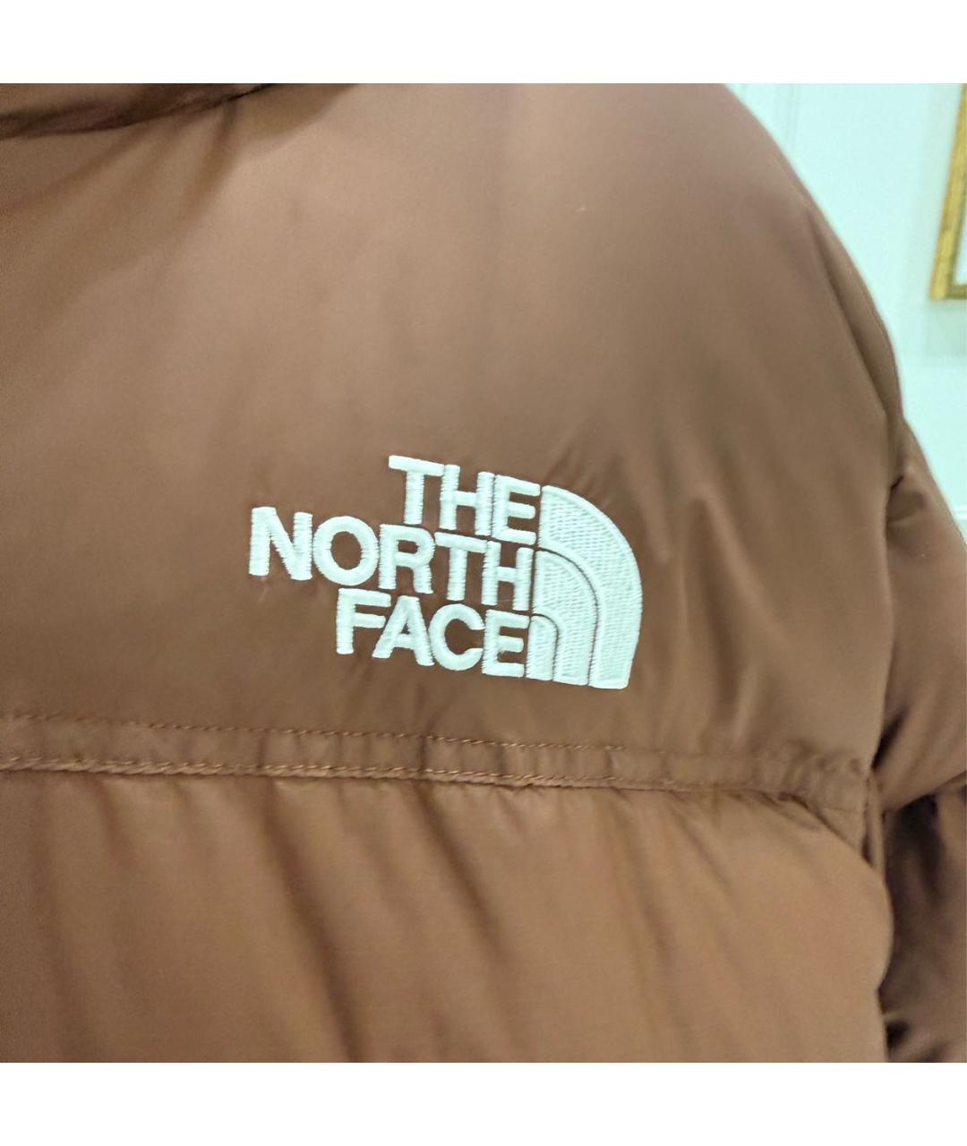 THE NORTH FACE Коричневый нейлоновый пуховик, фото 4