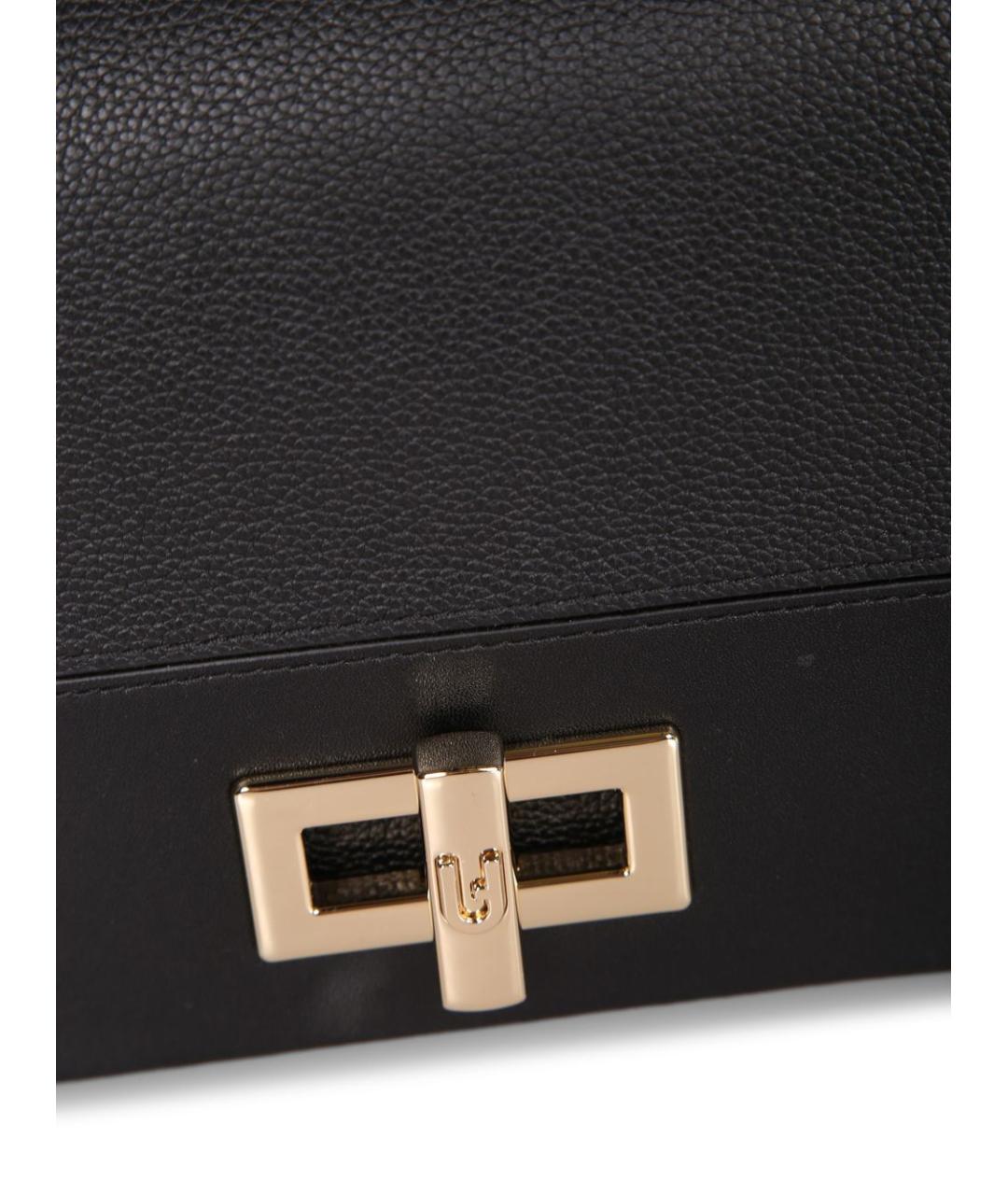 FURLA Черная кожаная сумка через плечо, фото 4