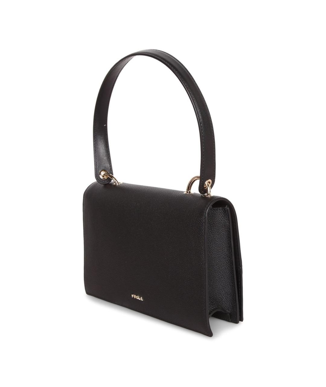 FURLA Черная кожаная сумка через плечо, фото 3