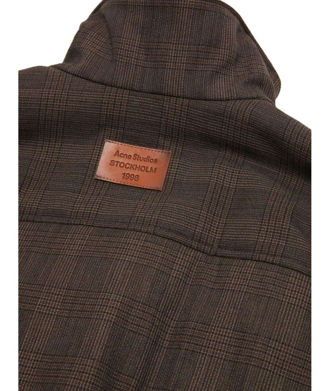 ACNE STUDIOS Коричневая шерстяная куртка, фото 6