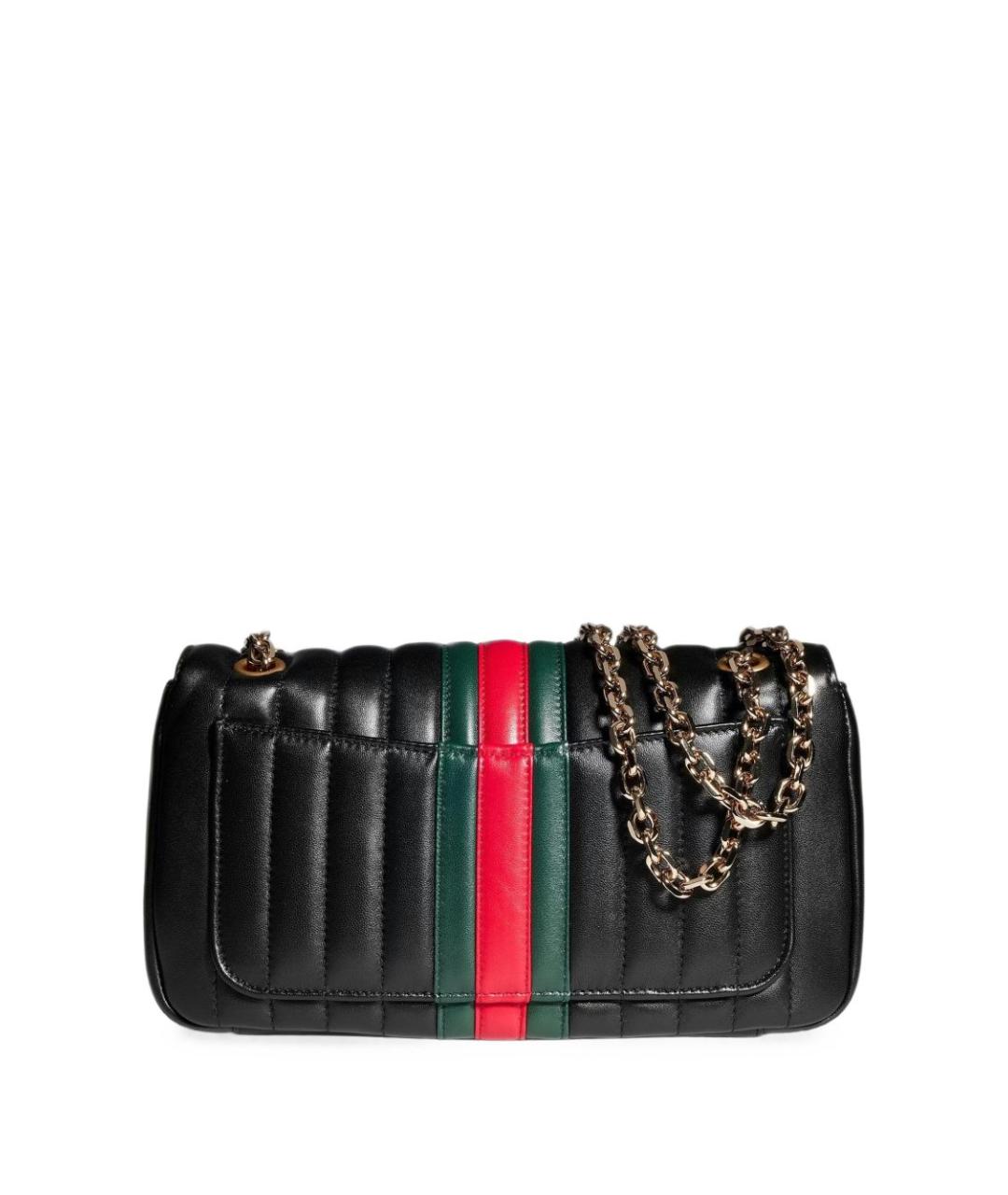 GUCCI Черная кожаная сумка через плечо, фото 3