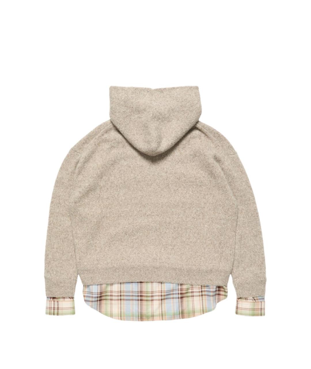 ACNE STUDIOS Бежевый шерстяной джемпер / свитер, фото 2