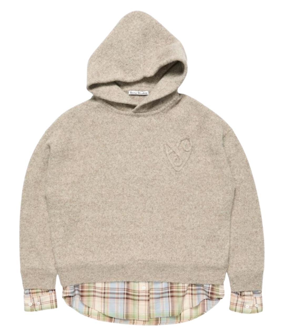 ACNE STUDIOS Бежевый шерстяной джемпер / свитер, фото 1