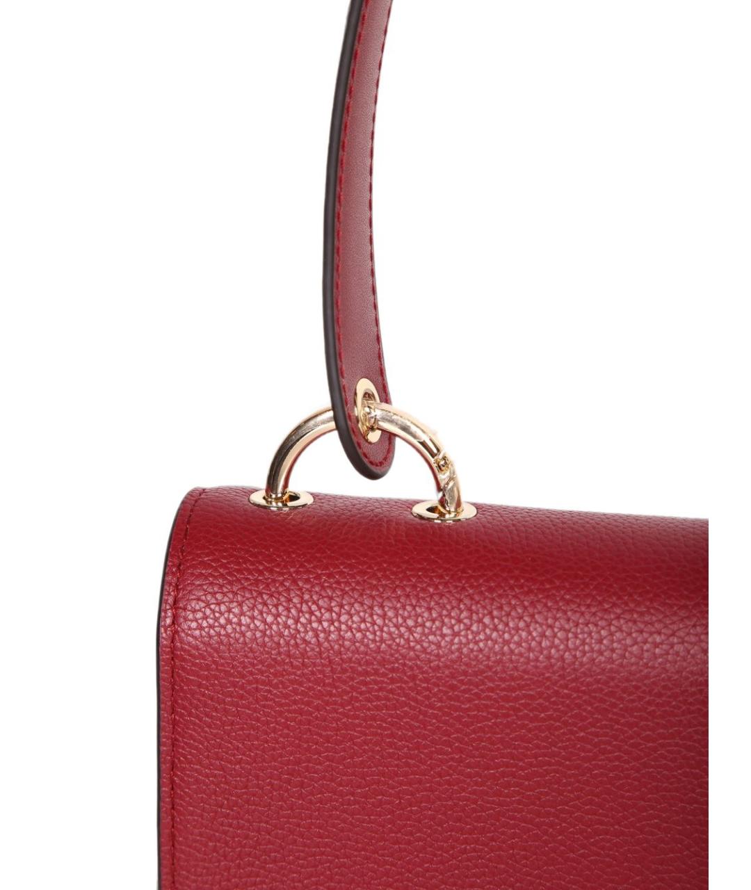 FURLA Красная кожаная сумка через плечо, фото 4