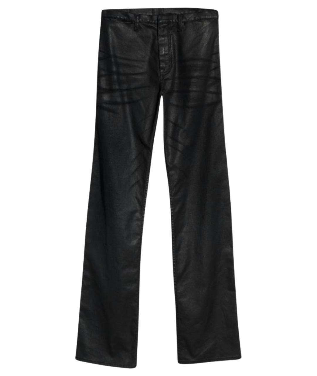 GUCCI Черные хлопковые прямые джинсы, фото 1