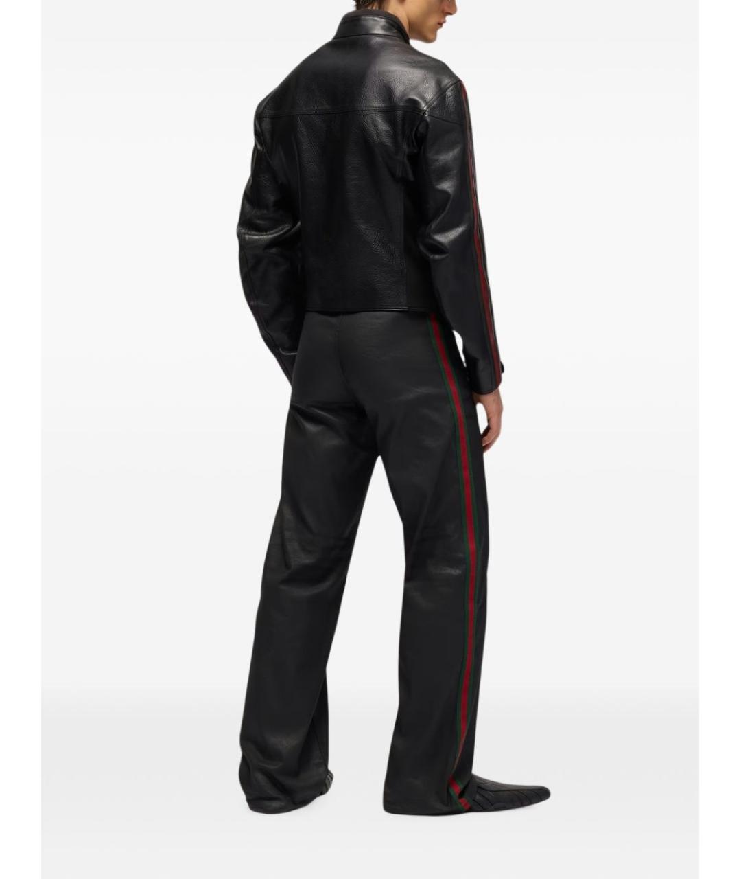 GUCCI Черные хлопковые прямые джинсы, фото 2