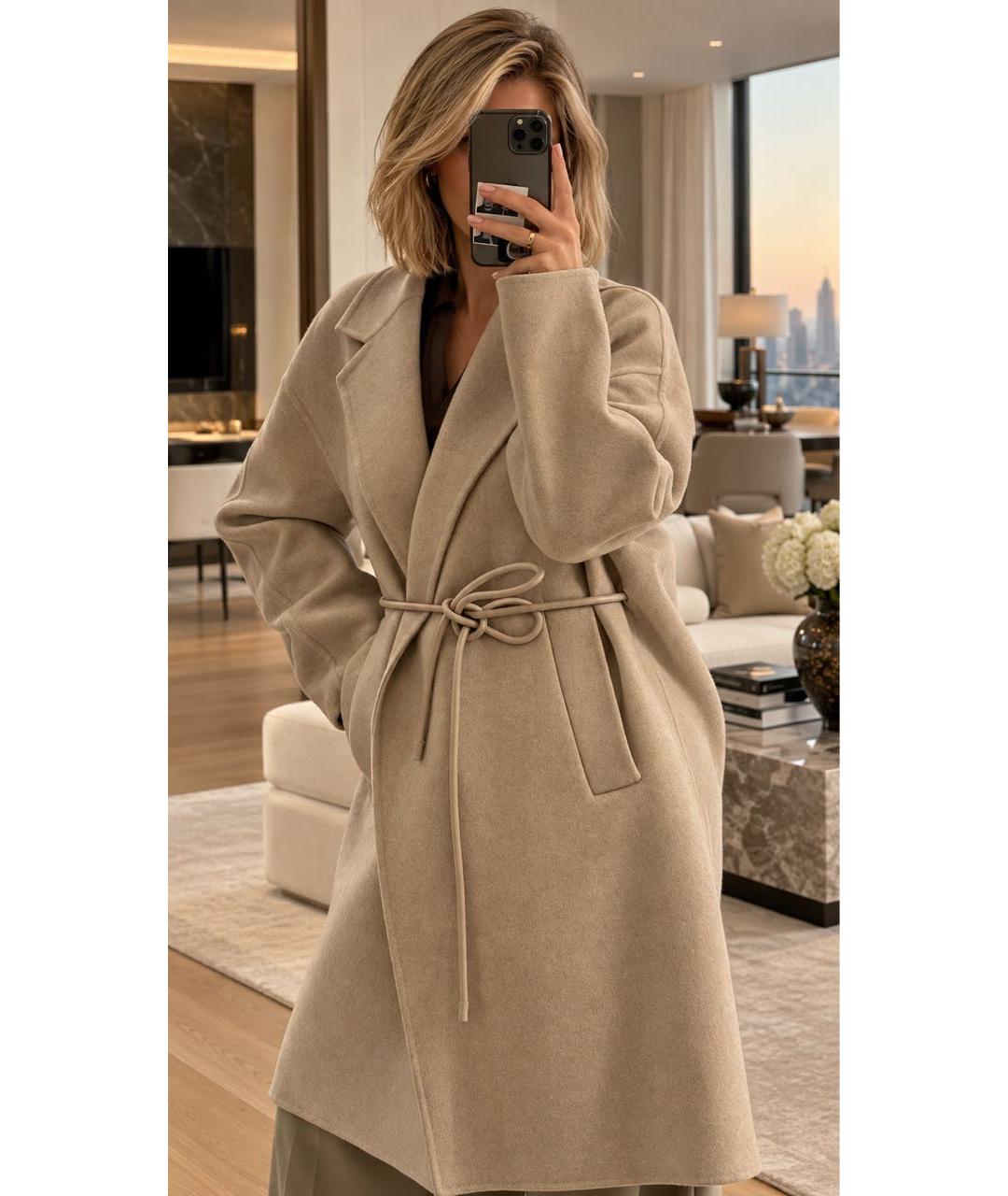 MAX MARA Бежевый кашемировый джемпер / свитер, фото 7