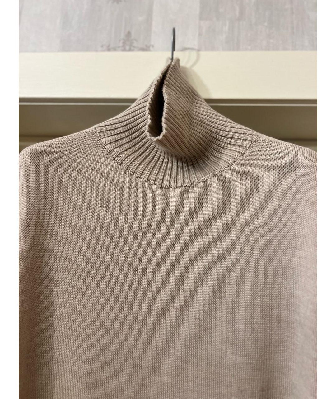 MAX MARA Бежевый кашемировый джемпер / свитер, фото 2