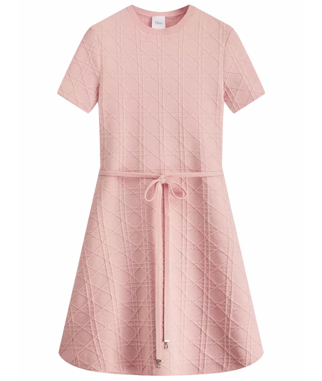 CHRISTIAN DIOR Розовое вискозное повседневное платье, фото 1