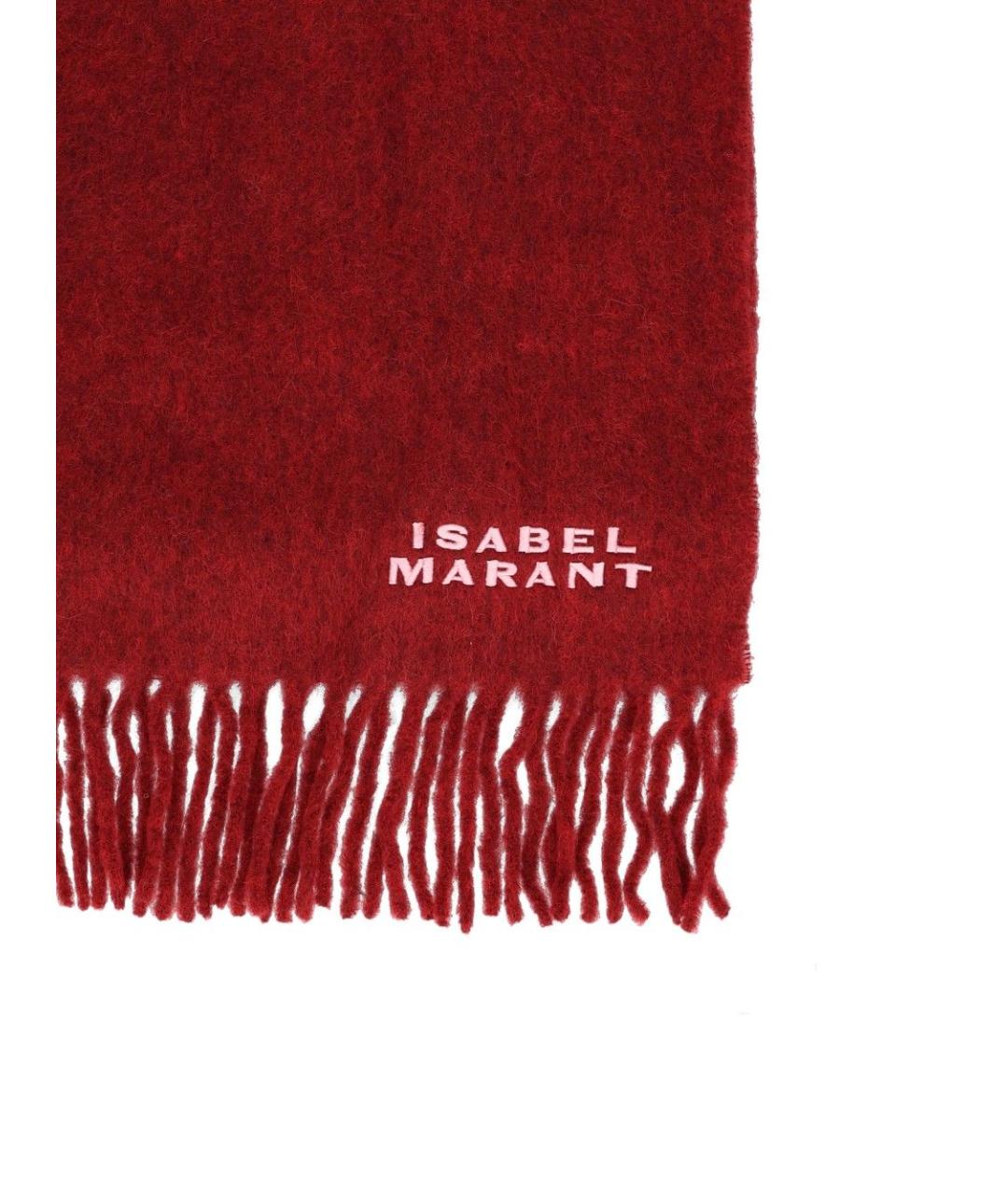 ISABEL MARANT Красный шерстяной шарф, фото 2