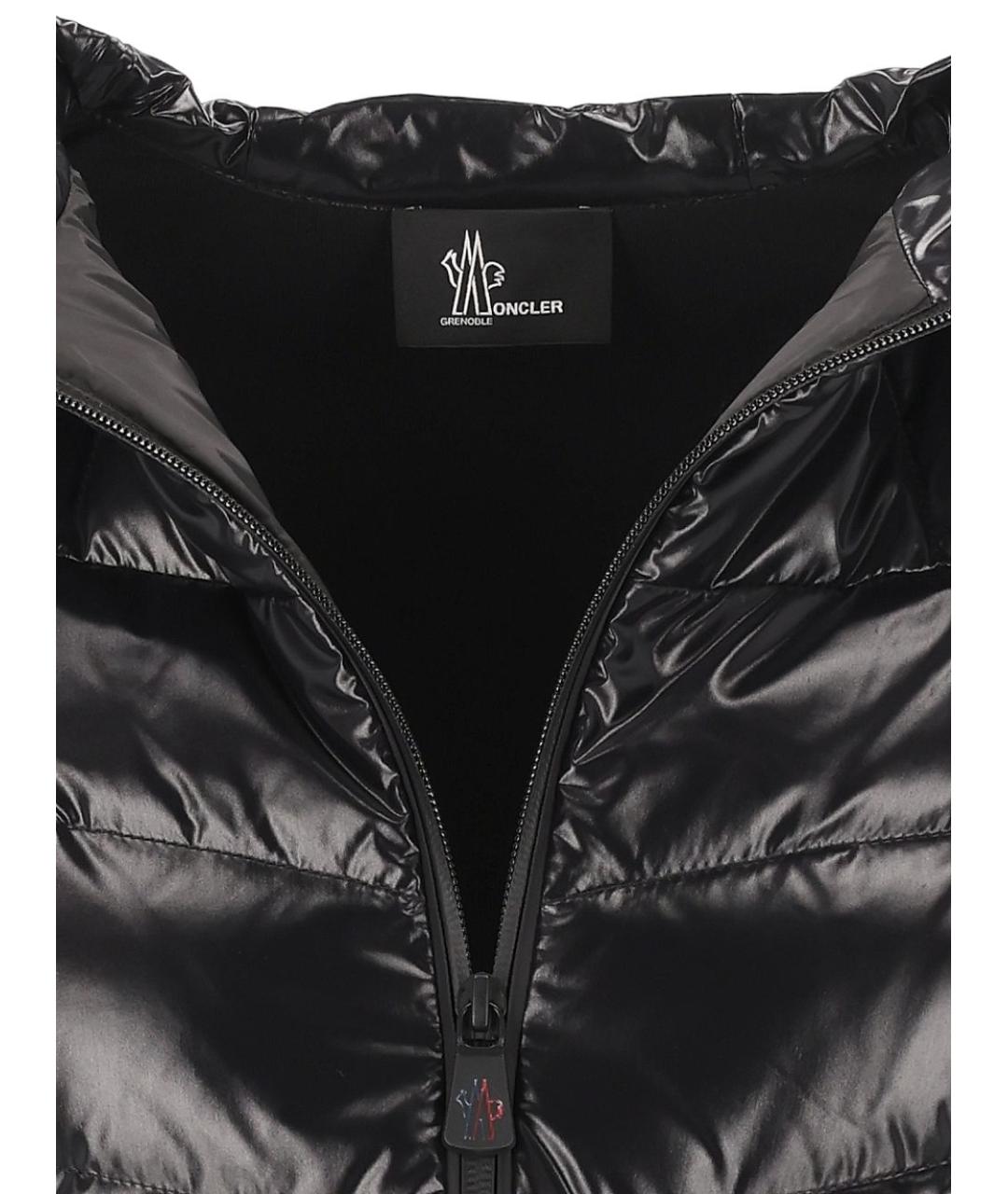 MONCLER GRENOBLE Черная полиэстеровая куртка, фото 5