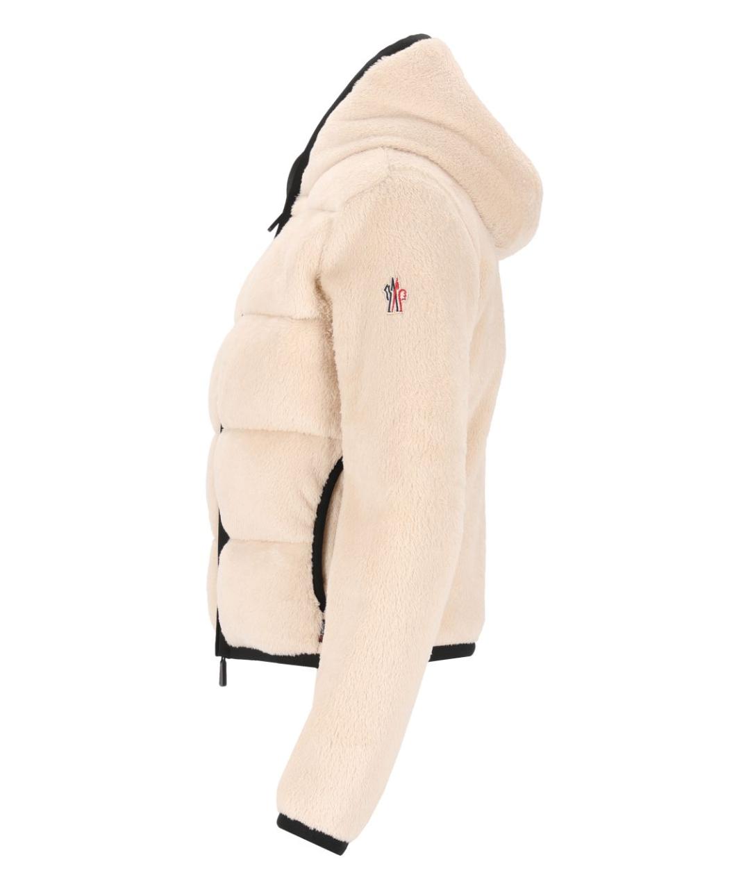 MONCLER GRENOBLE Бежевая полиэстеровая куртка, фото 3