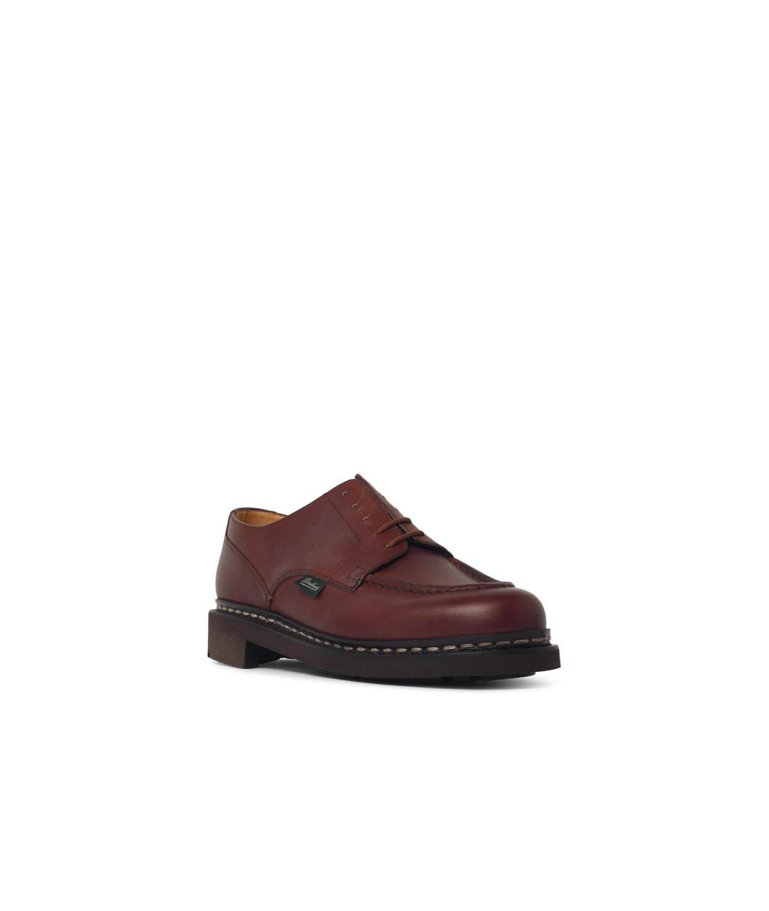 PARABOOT Коричневые кожаные низкие ботинки, фото 2