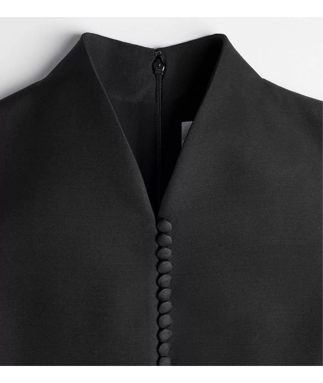 CHRISTIAN DIOR Черное шерстяное повседневное платье, фото 2
