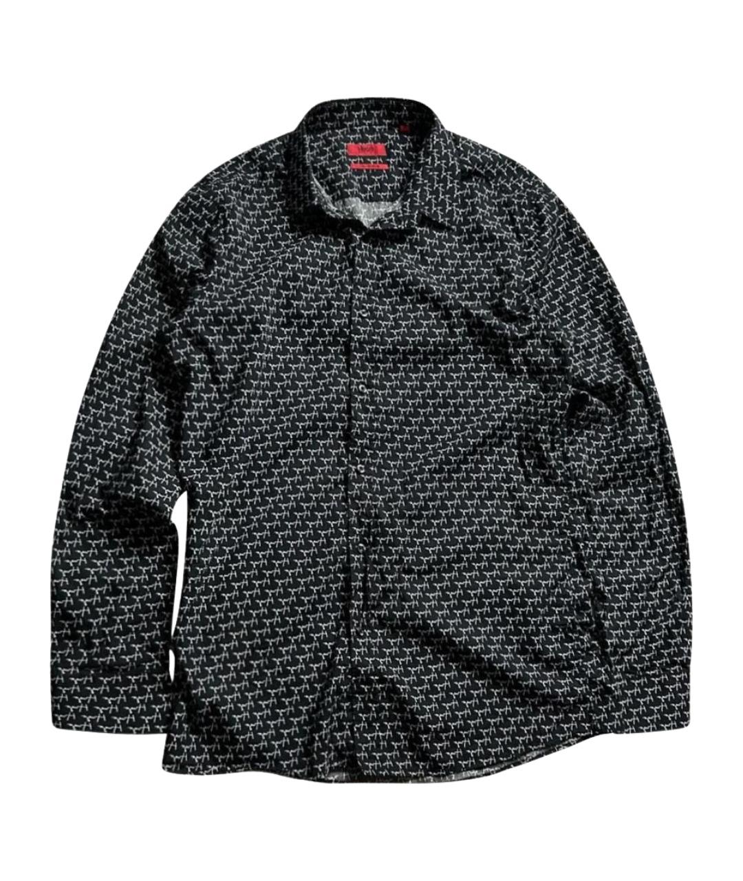 HUGO BOSS Черная хлопковая кэжуал рубашка, фото 1