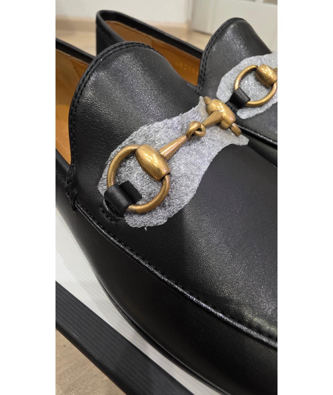 GUCCI Черные кожаные лоферы, фото 8