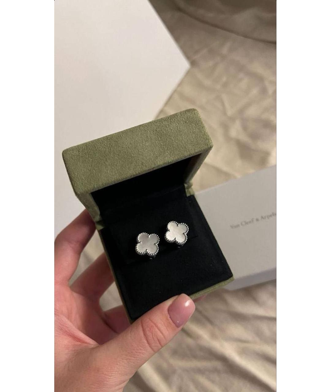 VAN CLEEF & ARPELS Белые серьги из белого золота, фото 3