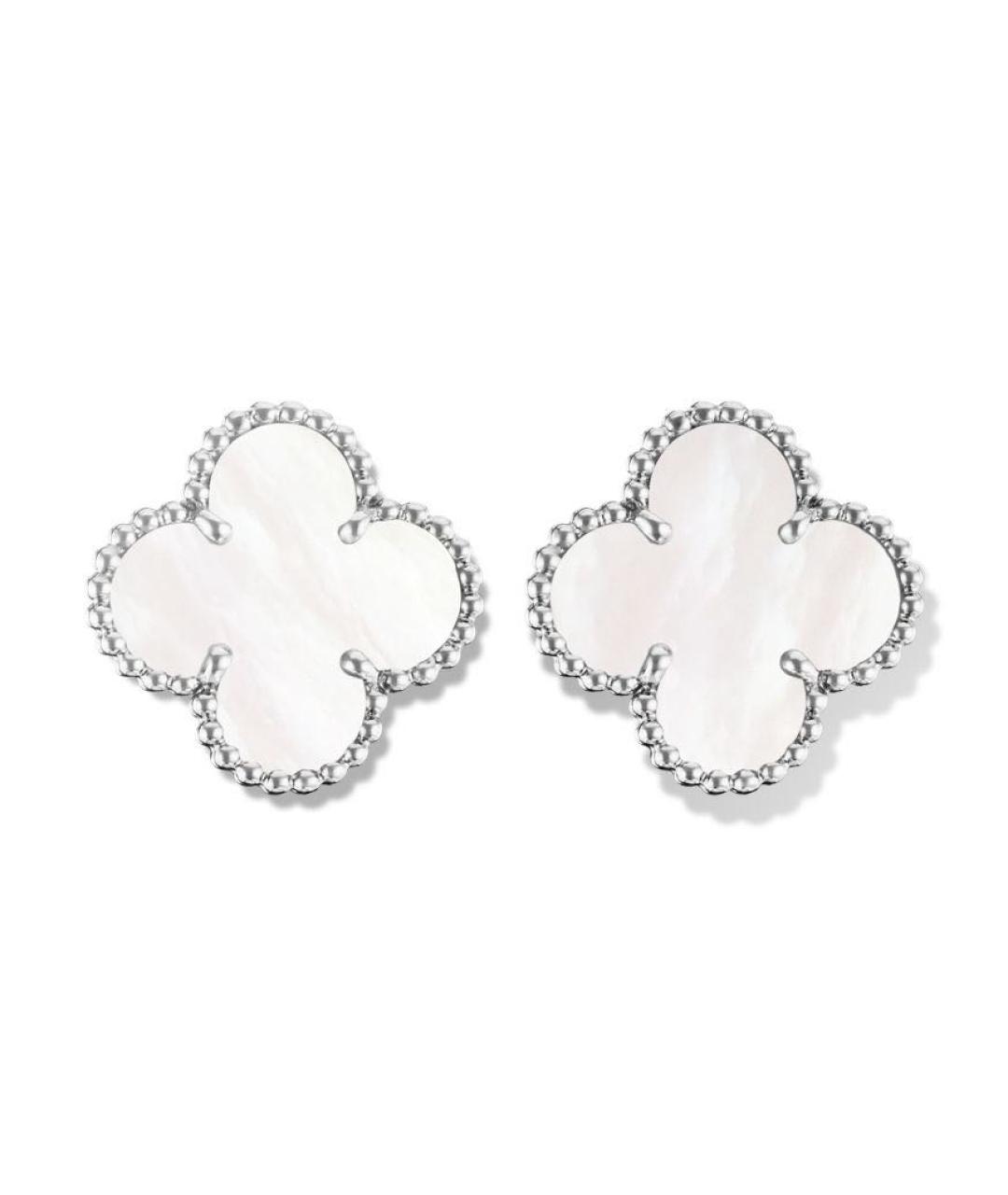 VAN CLEEF & ARPELS Белые серьги из белого золота, фото 4