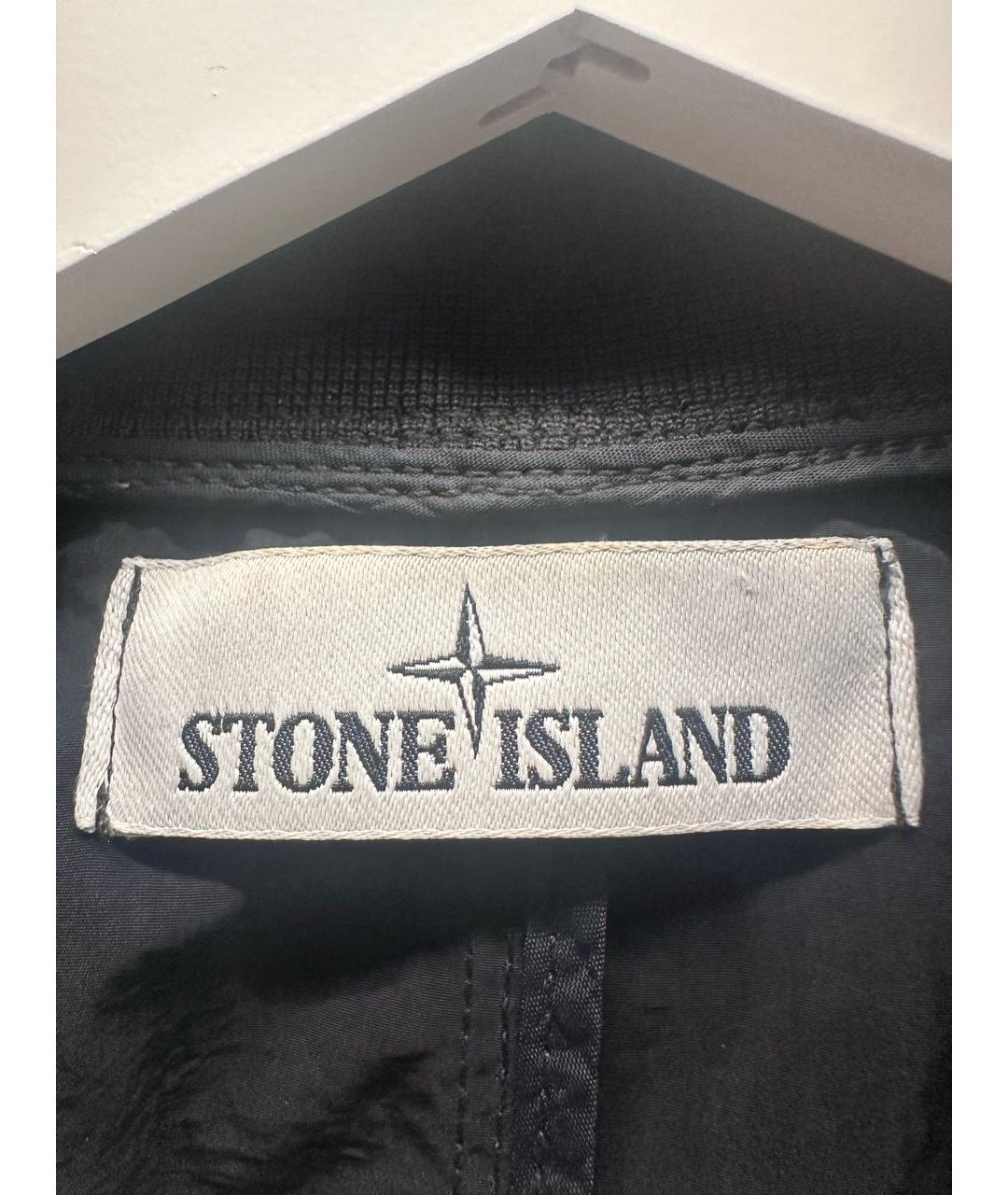 STONE ISLAND Темно-синяя нейлоновая куртка, фото 6