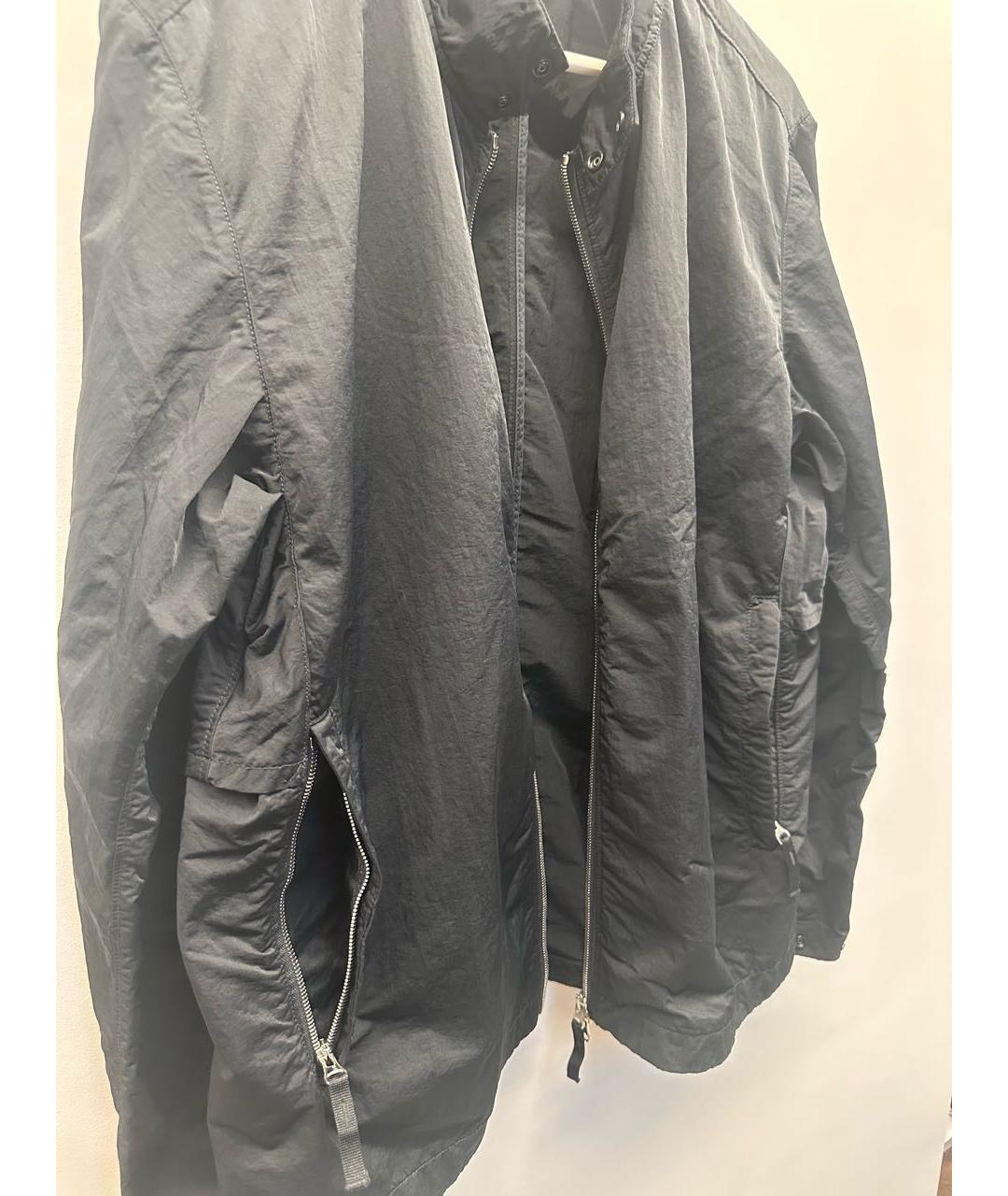 STONE ISLAND Темно-синяя нейлоновая куртка, фото 4